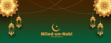 Milad un nabi Mübarek altın çiçekli bayrak istiyor.