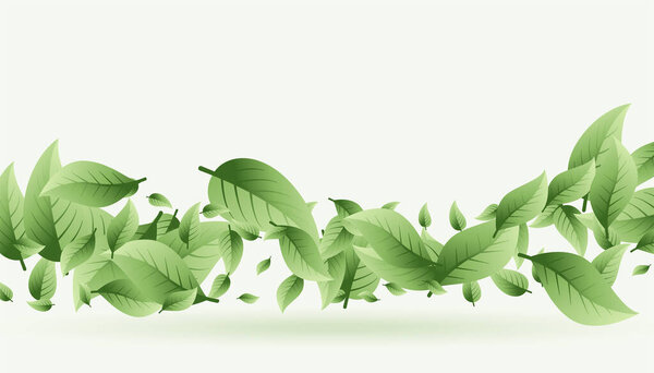 вектор дизайна фона из натуральных зеленых лепестков