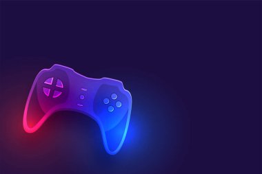 Bilgisayar bölgesi vektörü için dijital video oyunu denetleyici tekno arkaplanı 