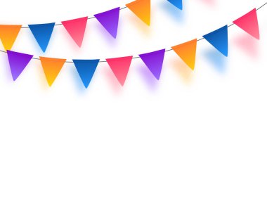 Metin uzayı vektörlü bayrakları renklendiren parti 