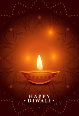 güzel mutlu diwali sosyal medya posta vektörü için şablon diliyor
