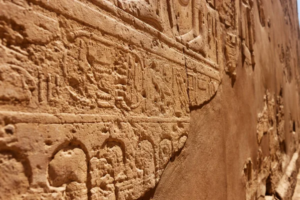 Ősi Egyiptomi Hieroglifák Kőfaragó Domborművek Történelmi Egyiptom — Stock Fotó