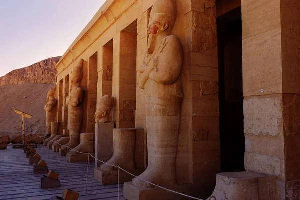 Karnak Templom Karyatidák Csarnoka Luxor Egyiptom — Stock Fotó