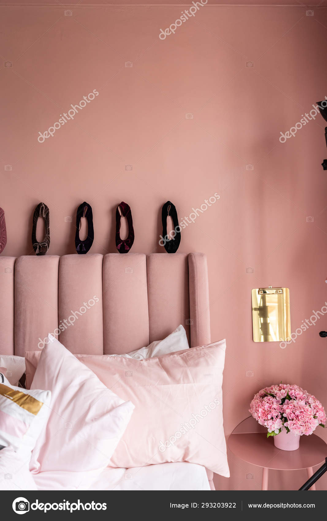 pink bedroom shoes
