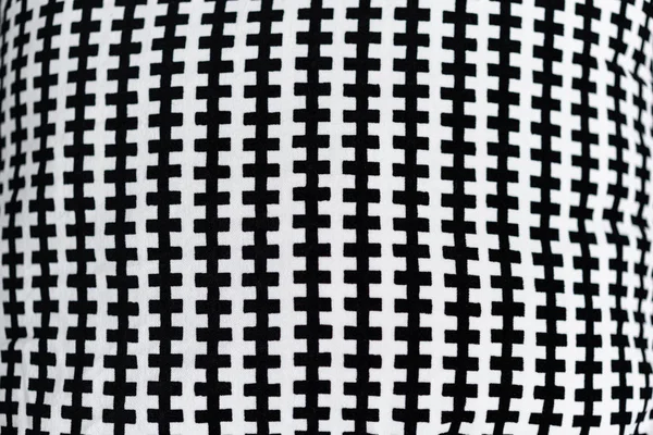 Textura Tecido Preto Branco Como Fundo — Fotografia de Stock