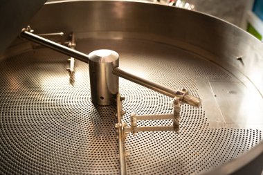 Gün batımlı boş kahve kızartma makinesi / kahve makinesi / kopyalama alanı