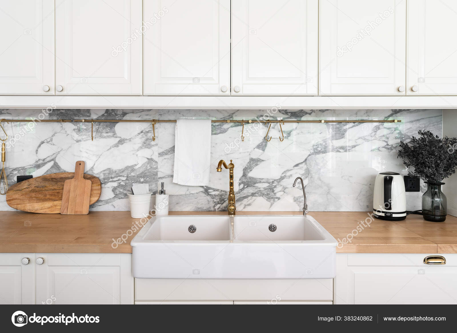 Modern Classic Kitchen Interior Kitchen Appliances White Ceramic