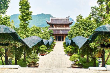 Bai Dinh Pagoda - biggiest tapınağın Vietnam Trang içinde karmaşık bir, Ninh Binh