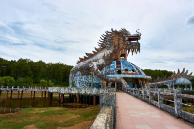 Hue, Vietnam-Haziran 20, 2019: terkedilmiş su parkı