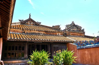 Hue, Vietnam'daki Tu Duc imparatorunun mezarı ve bahçeleri