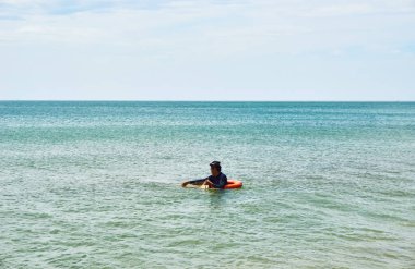 Tuy Hoa, Vietnam Haziran.23.2019: Tuy hoa Phu yen Plajda Yerel Balıkçı