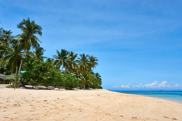 Plaża w Tropical Island, Siargao Island Landscape — Zdjęcie stockowe