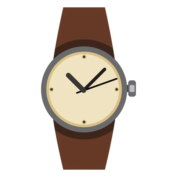 Reloj Pulsera Aislado Sobre Fondo Blanco — Vector de stock