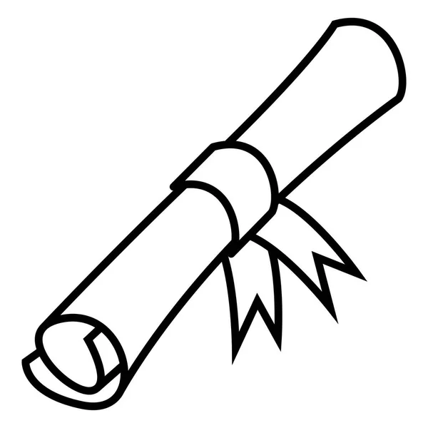 Символ Прокрутки Ізольовано Білому Тлі — стоковий вектор