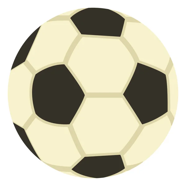 Vector Color Flat Icon Футбольный Мяч Логотип Футбола — стоковый вектор