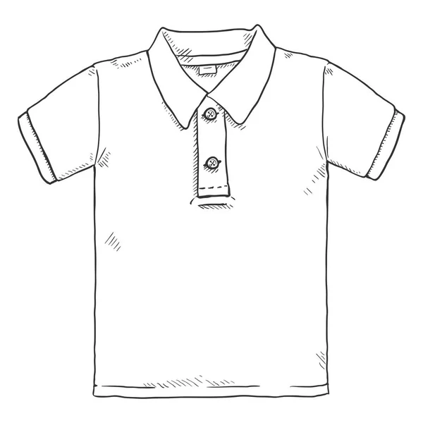 Классическая Рубашка Поло Белом Фоне — стоковый вектор