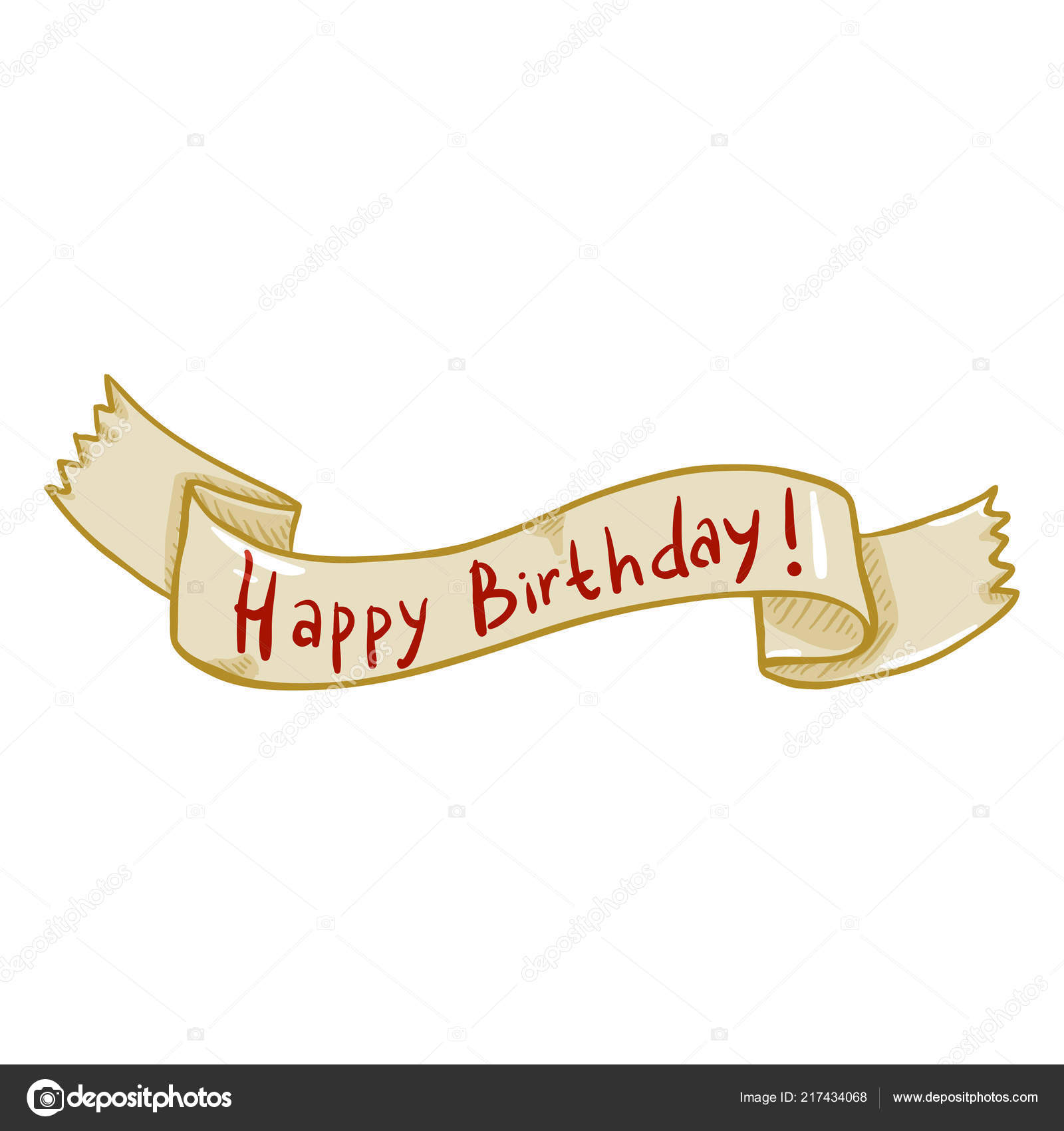 Happy Birthday Banner Vector Hd Images, Happy Birthday Ribbon