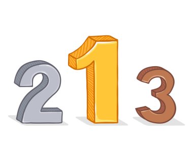 Renk en iyi sayı kümesi. Birinci, ikinci ve üçüncü.