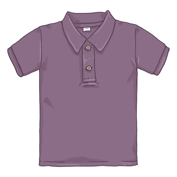 Ilustração Desenhos Animados Vetorial Camisa Pólo Roxo —  Vetores de Stock