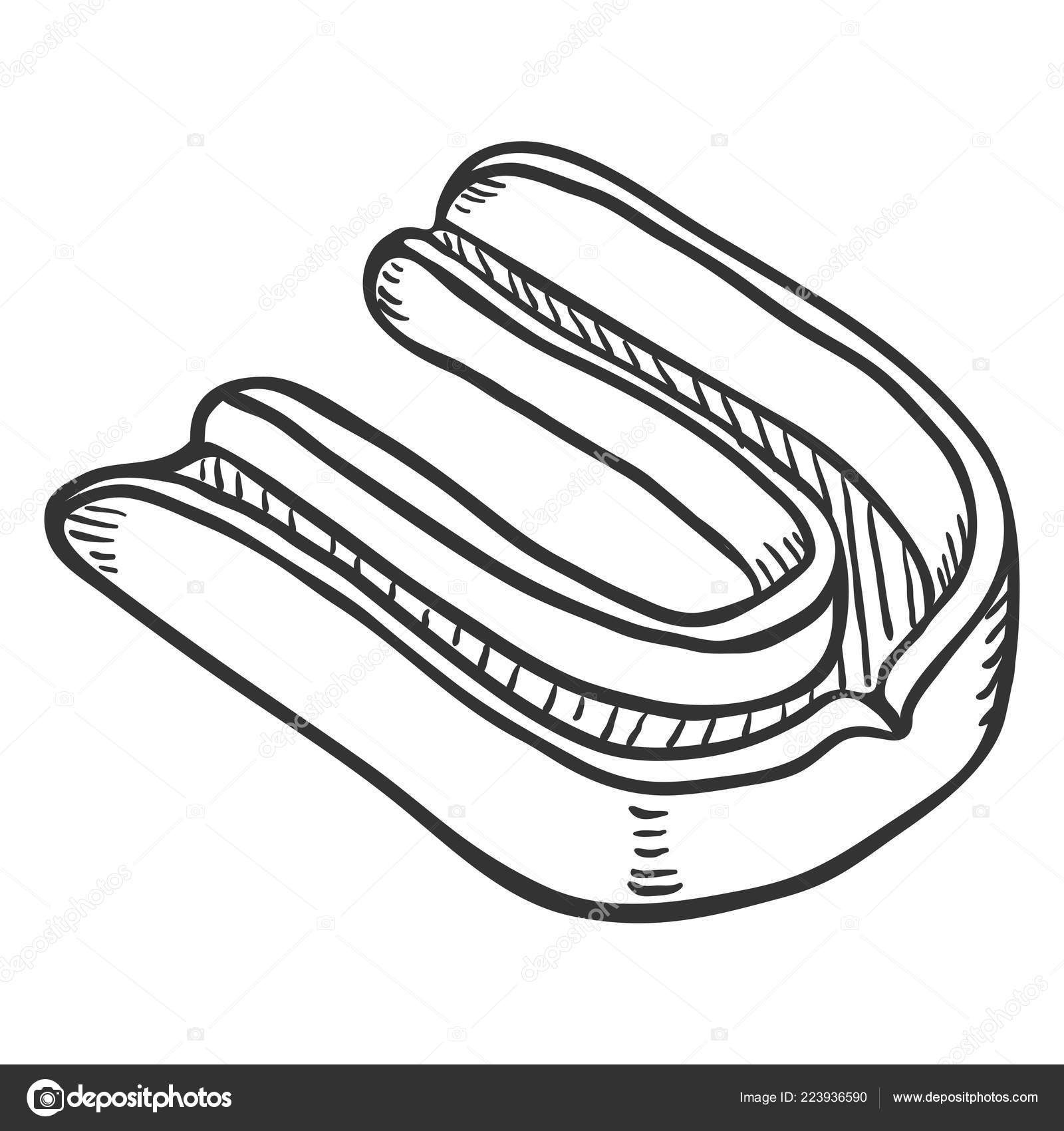 Sketch mouth guard Vector Sketch Mouth Guard Boxing Mixed Martial