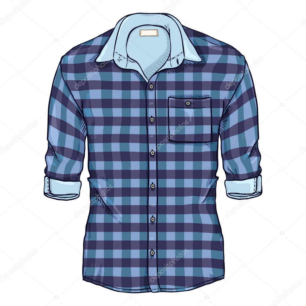 Camisa a cuadros dibujo sale