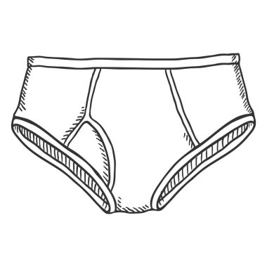 Vektör siyah kroki erkek pantolon