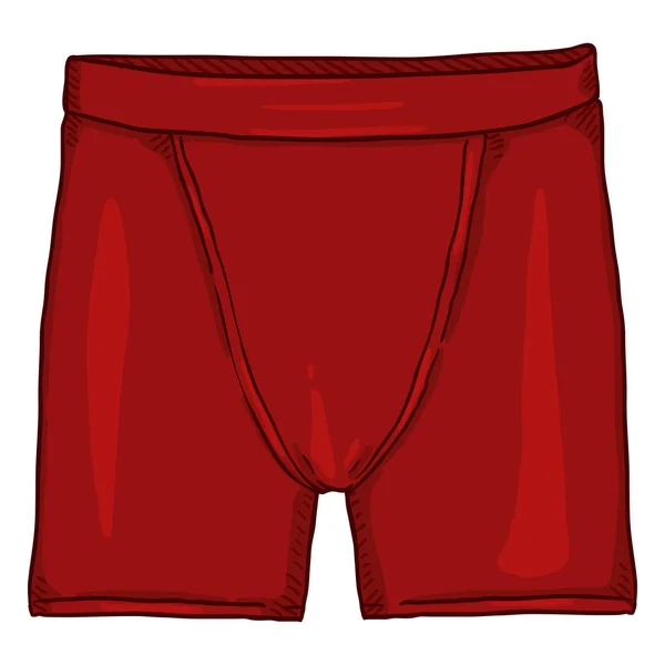 Vector Cartoon Rode Mannen Ondergoed Mannelijke Midway Slips — Stockvector