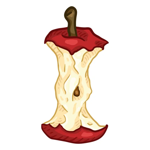 Vektor Cartoon Roter Apfelkern — Stockvektor