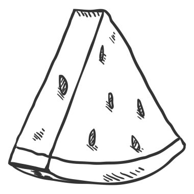 Vektör çizimi parça karpuz