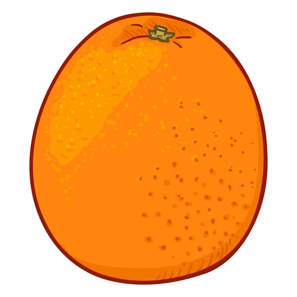 Vector Cartoon ellips oranje — Stockvector