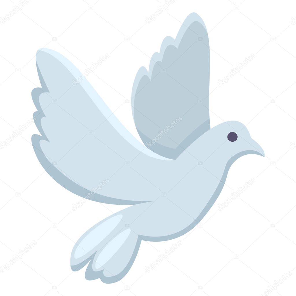 Vector Color Flat Flying Pigeon Icon