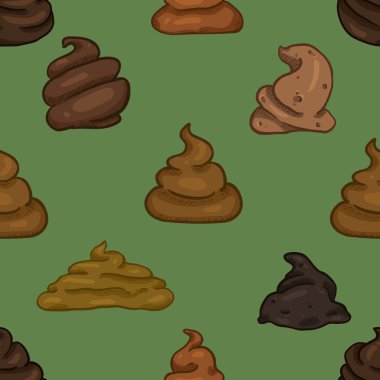 Yeşil Arkaplanda Kusursuz Çizgi Film Şablonu