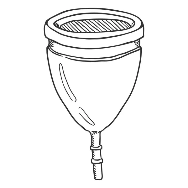 Illustration Croquis Vectoriels Coupe Menstruelle — Image vectorielle