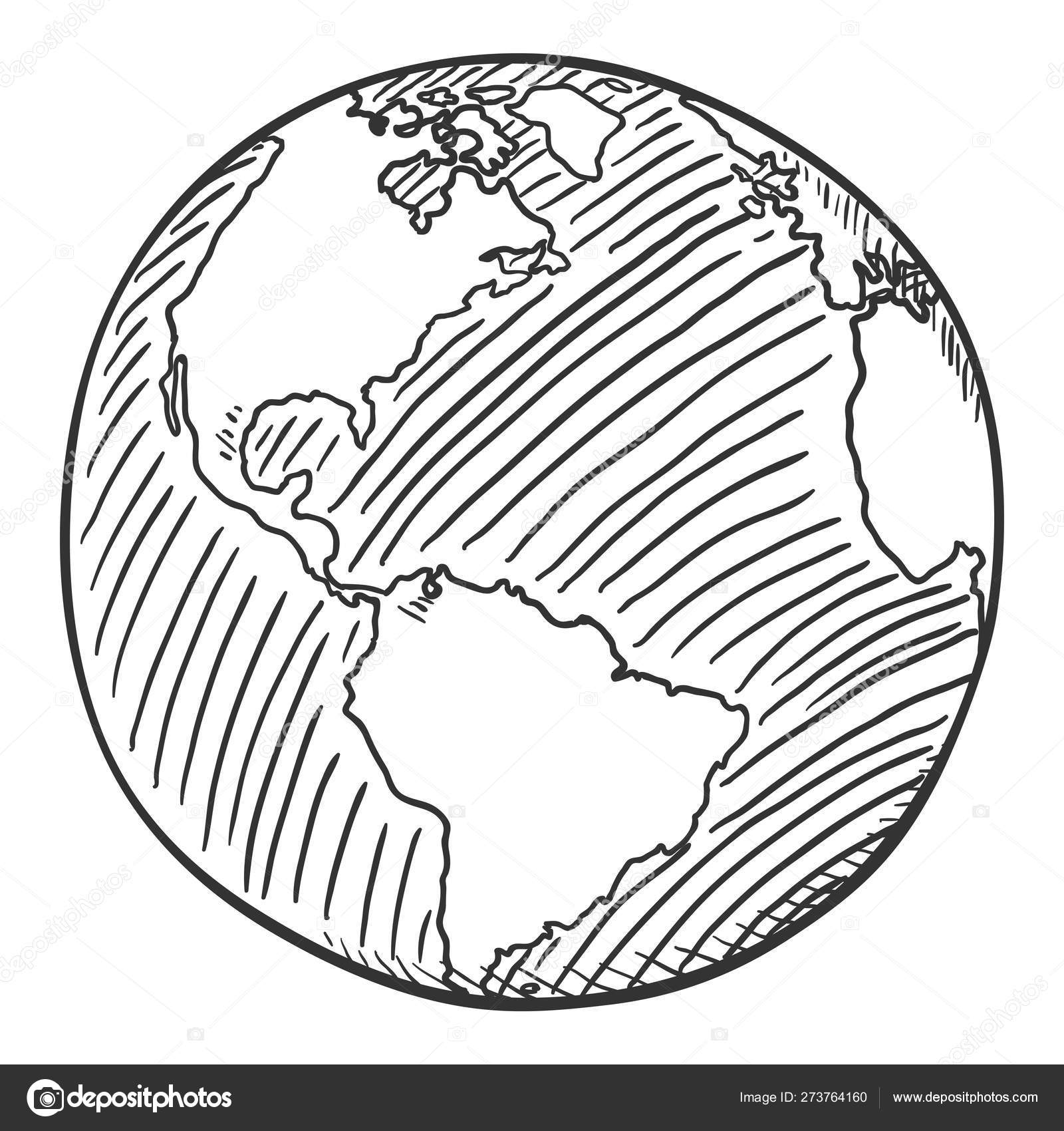 Vector Black Sketch Globe Illustration Stock Vector Image By C Nikiteev Vector Black Sketch Globe Illustration Stock Vector Image By C Nikiteev