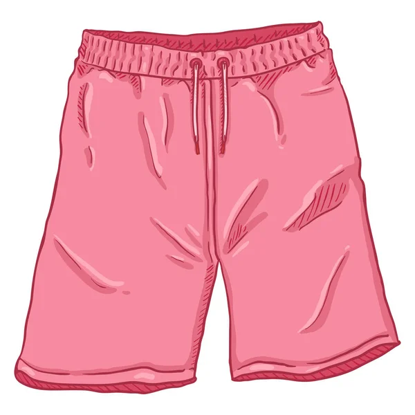 Vector singolo cartone animato rosa Sport Shorts — Vettoriale Stock