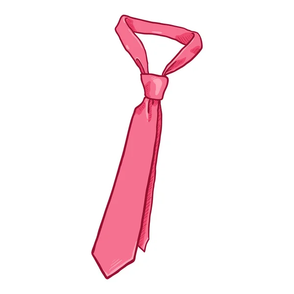 矢量卡通粉红经典领带 — 图库矢量图片