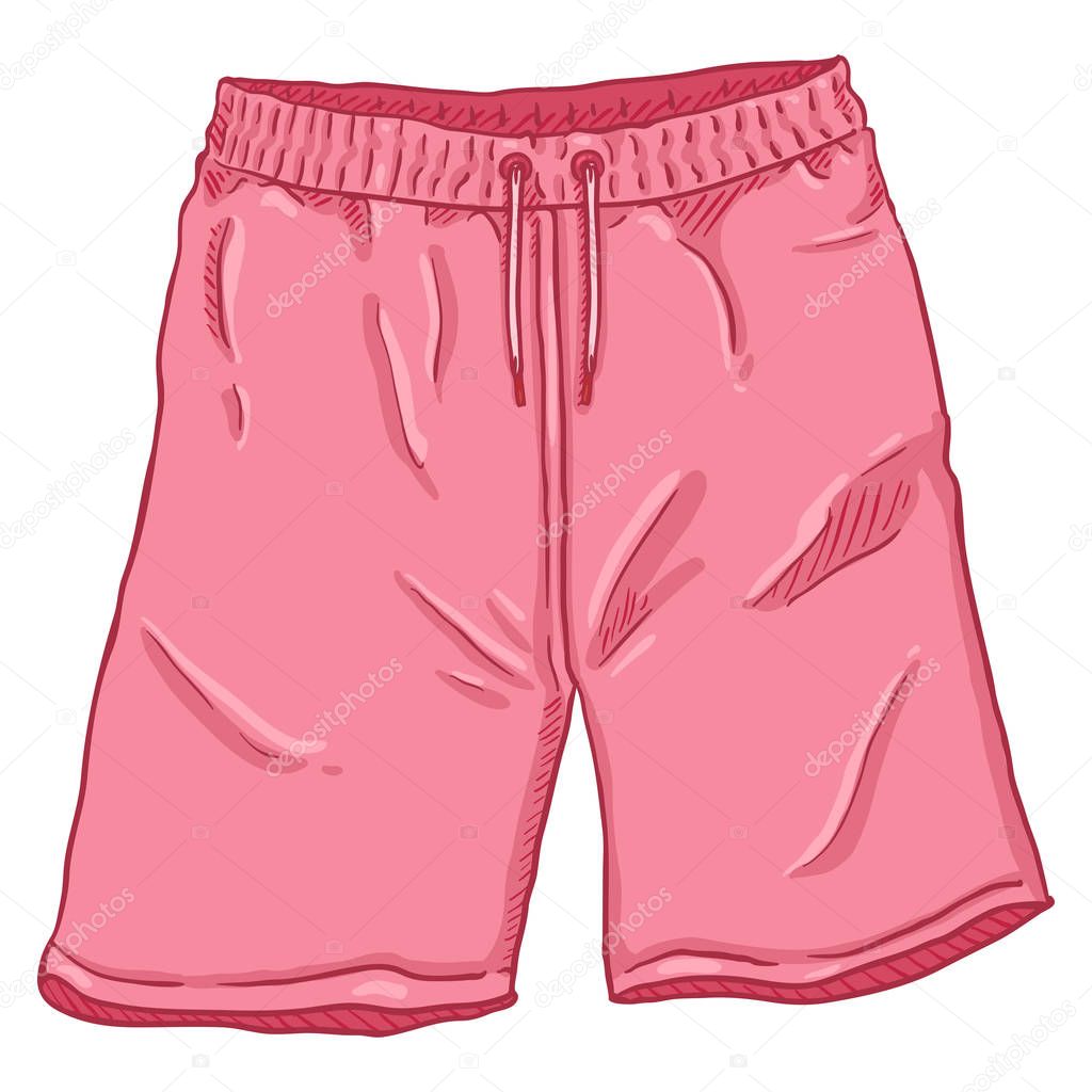 Vector Single Cartoon Pink Sport Shorts