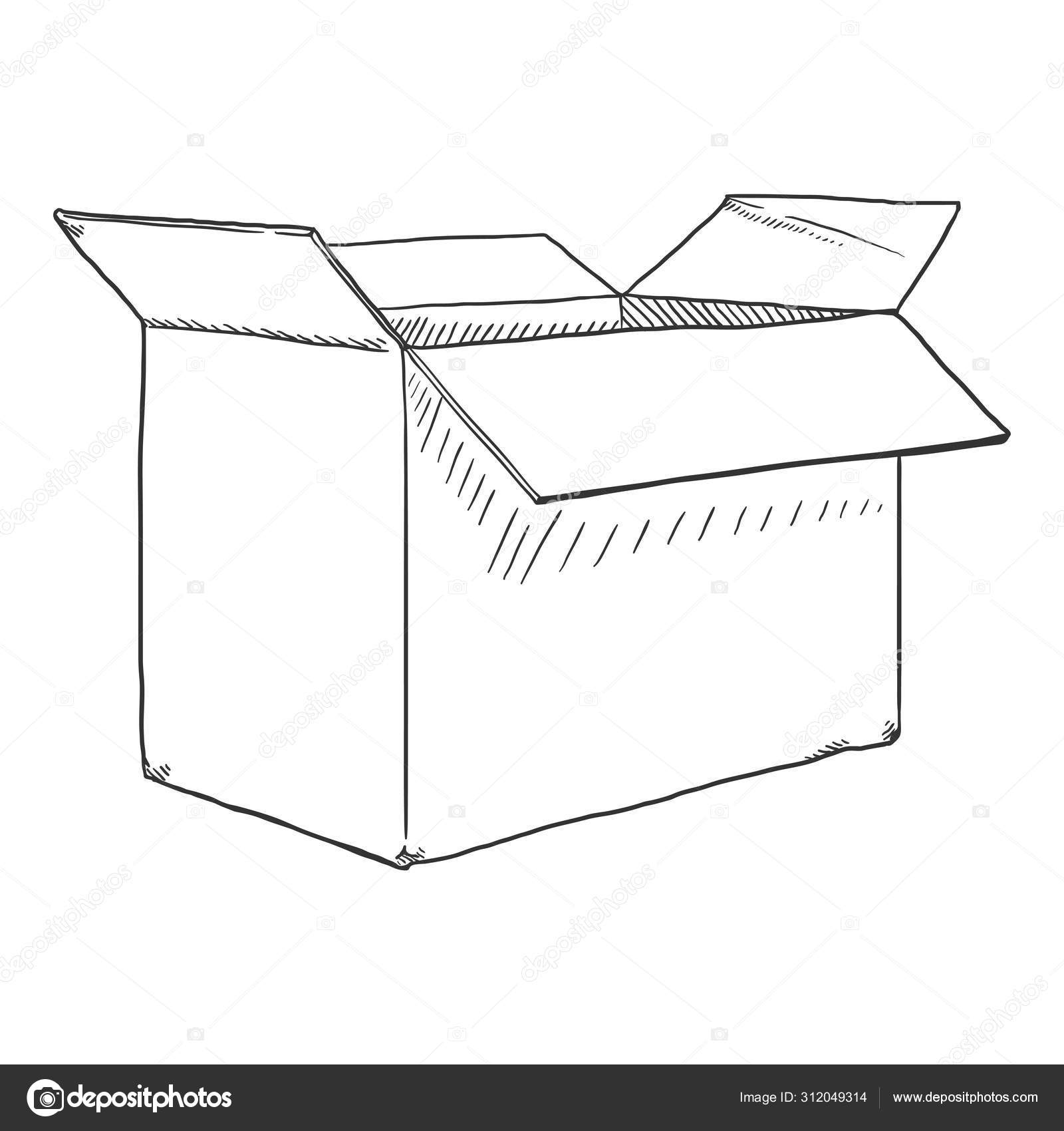 Open Box Sketch Stock Illustrations  2201 Open Box Sketch Stock  Illustrations Vectors  Clipart  Dreamstime