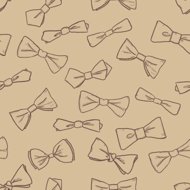 Vektör Çizimi Yay Bağlarının Kusursuz Deseni