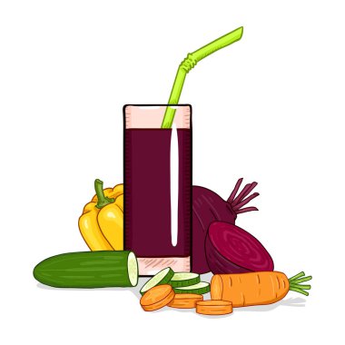 Bir bardak sebze suyu..