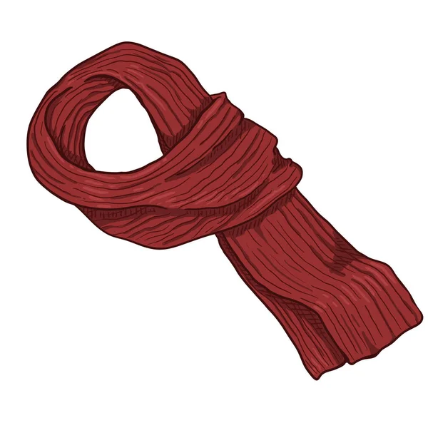 Foulard a maglia rossa del fumetto vettoriale — Vettoriale Stock