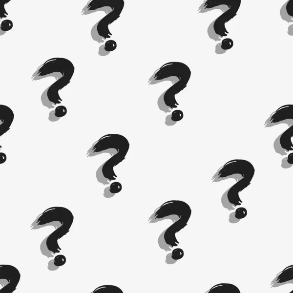 Vector Seamless Pattern of Question Marks. Quiz Background. — ストックベクタ