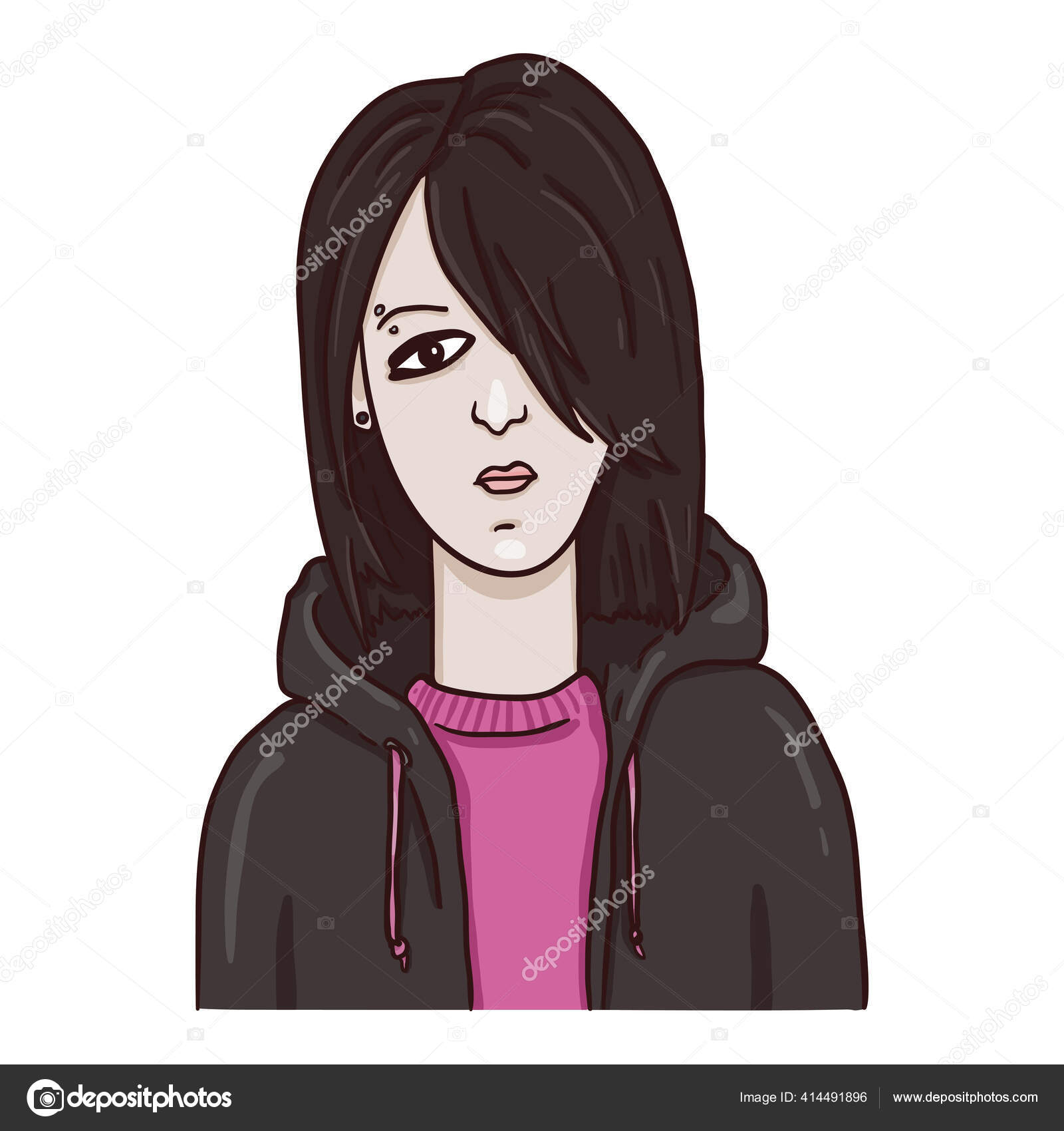 Ficção do personagem de figurino, EMO GIRL, Personagem fictício