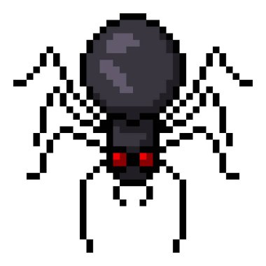 Piksel Resim Simgesi - Kırmızı gözlü Örümcek