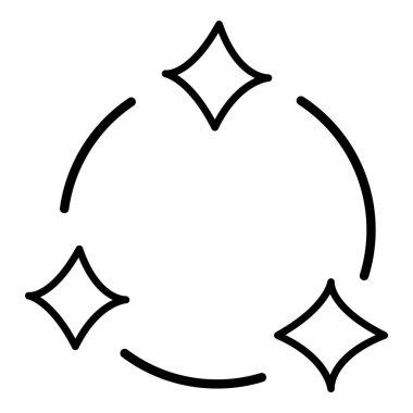 Vektör Siyah Çizgi Takımyıldızı Simgesi