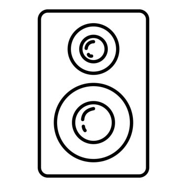 Vektör Özeti Simgesi - Müzik Hoparlörleri