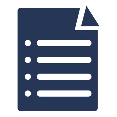 Vektör Ayıklanmış Temel Simge - Satır Listesi