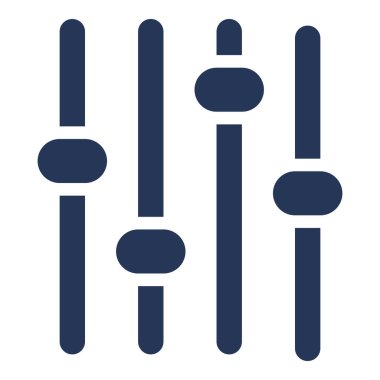 Vektör İzole Edilmiş Temel Simge - Ses Denetleyiciler