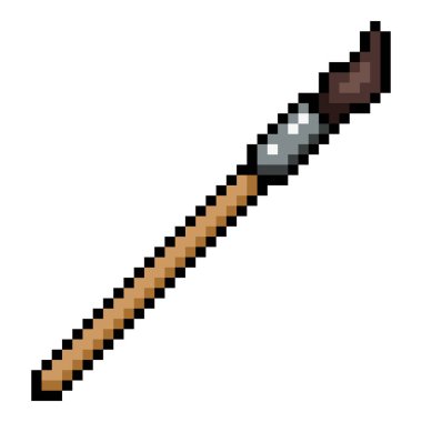 Vector Pixel Art Icon - Painting Brush