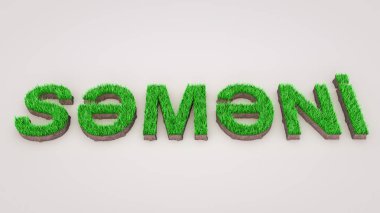 Nevruz'un meni yeşili filizlenen buğday sembolü 